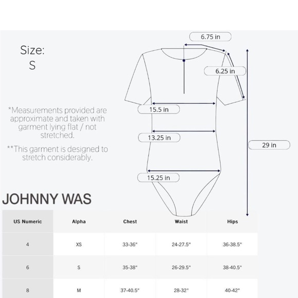 NWT Johnny Was | Blue Fly Neoprene One Piece Swimsuit | S | MSRP $298 - Picture 9 of 9